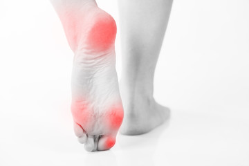Female foot pain, Woman's problem