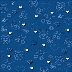 baby boy blue  print texture