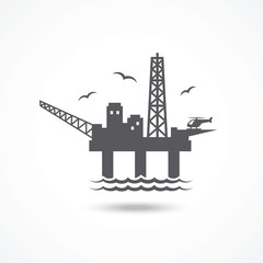 Oil platform icon