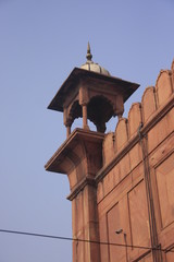 une tour du rempart de la mosquée Jama Masjid