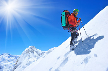hiker in the mountain