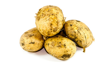 Frische Braune Kartoffeln