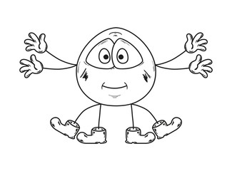 emoticon with many hands and legs