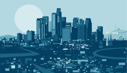 Obraz premium Panoramę Los Angeles