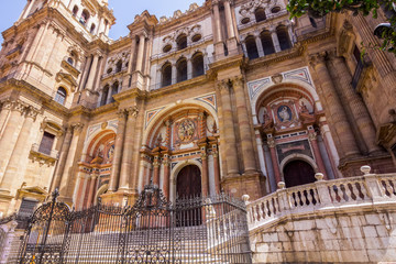 Fototapeta na wymiar Cathedral of the Incarnation in Malaga, Spain