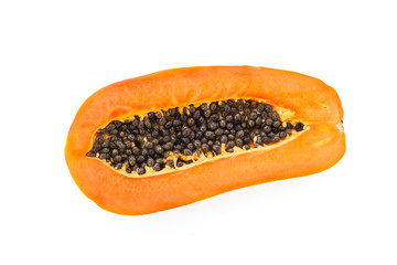 Papaya isolated on white