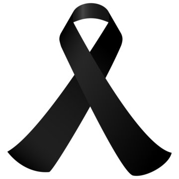 black mourning ribbon