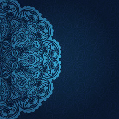 Vintage blue invitation