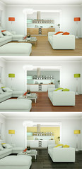moderne Wohnung Interieur Design