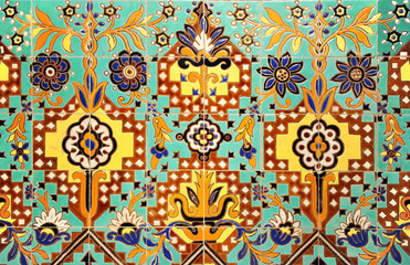  Azulejos decorativos realizados en Triana de estilo indiano para el Pabellón de Argentina...