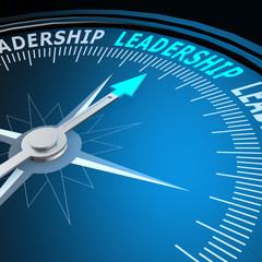Leadership word on compass © tang90246