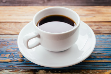 Coffee cup in coffee shop