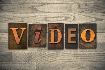 Video Concept Wooden Letterpress Type