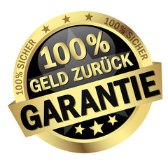 Button - 100% Geld Zurück Garantie