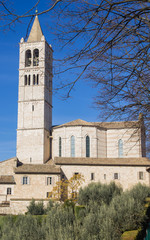 Fototapeta na wymiar Basilica di Santa Chiara ad Assisi