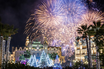 Monte Carlo Casino during New Year Celebrations - 75938323