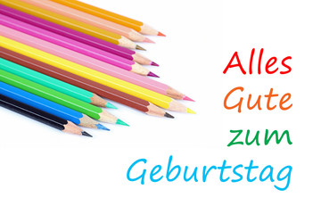 Geburtstagskarte für Zeichner
