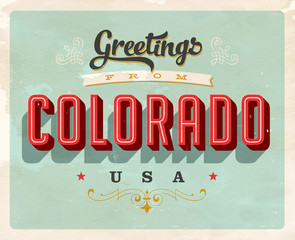 Obraz premium Vintage Touristic Greeting Card - Vector EPS10