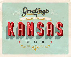 Vintage Touristic Greeting Card - Vector EPS10 © CallahanLounge