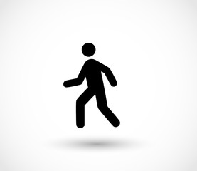 Man walk icon vector