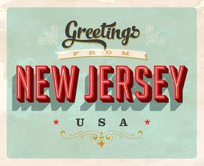 Vintage Touristic Greeting Card - Vector EPS10