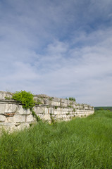 Fototapeta na wymiar Ancient ruins of a medieval fortress