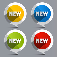 New Vector Circle Labels - Stickers