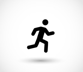 Man running icon vector