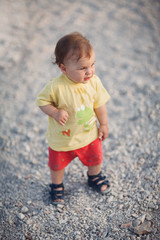 Cute Baby Girl walking