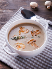 Delicious mushroom soup