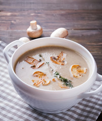 Delicious mushroom soup