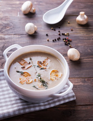 Delicious mushroom soup