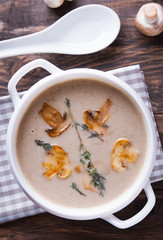 Delicious mushroom soup