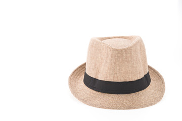 Straw hat isolated on white background