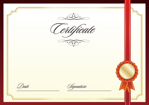 certificate template　証明書・表彰状