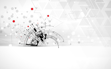 abstract technology background Business & development direction