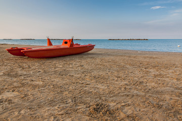 Summer beach landscape