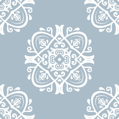 Damask Seamless  Pattern. Orient Background