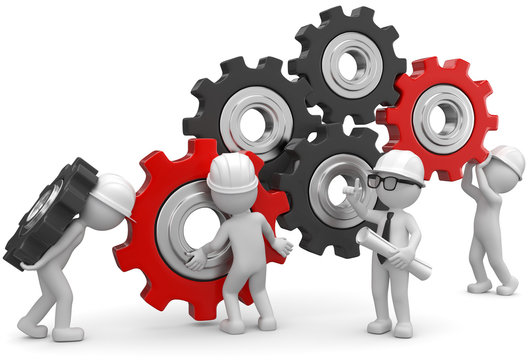 3d M&auml;nnchen Konstruktion Getriebe