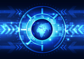 vector abstract global future technology, telecoms background