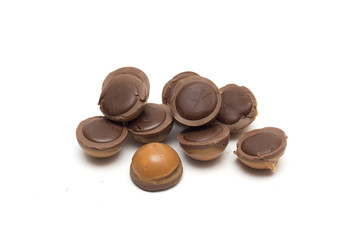 Obraz na płótnie Canvas Round chocolates. Photo.