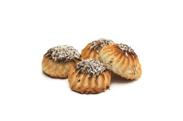 Round shortbread. Photo.