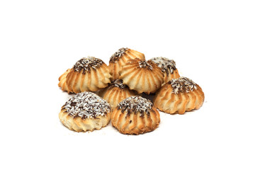 Round shortbread. Photo.