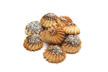 Round shortbread. Photo.