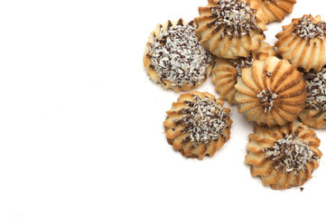 Round shortbread. Photo.