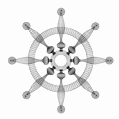 Obraz premium ship wheel
