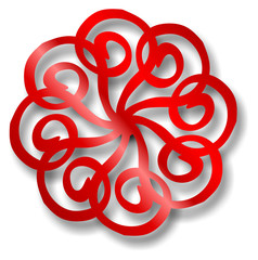 roter Punktform... Manadala