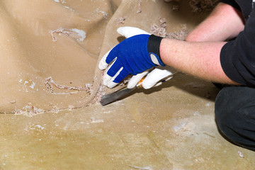 Teppichboden entfernen