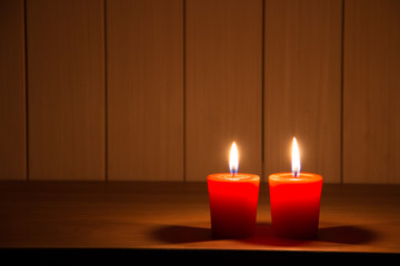 Close Up of burning candle