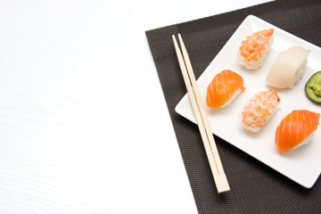 Fototapeta na wymiar sushi, oriental food